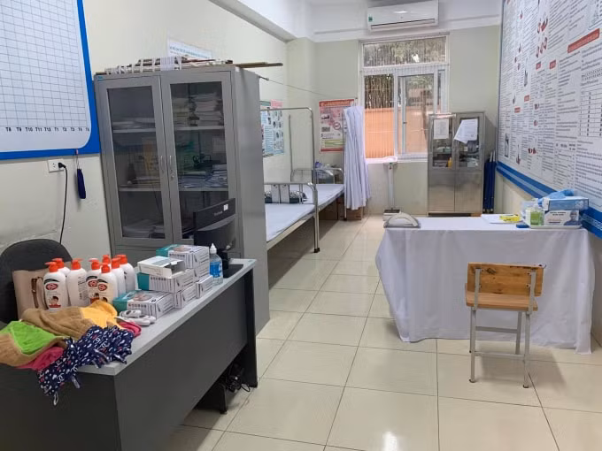 Công tác y tế phục vụ cho kỳ thi đã được chuẩn bị chu tất (ảnh Trinh Phúc).