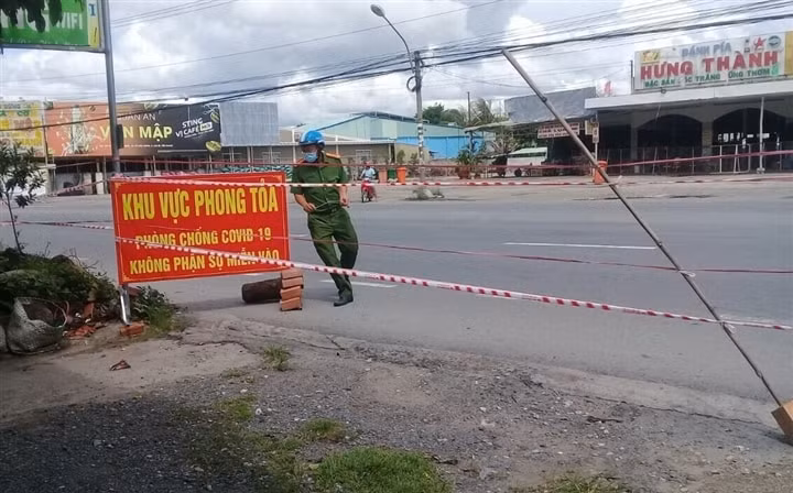 Tỉnh Tiền Giang ghi nhận thêm 2 ca mắc Covid-19, nhiều khu vực bị phong tỏa. Ảnh: TL