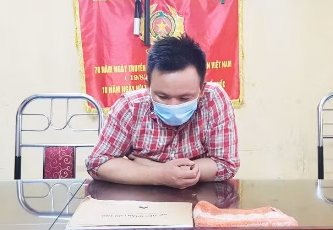 Nguyễn Văn Quý tại cơ quan Công an