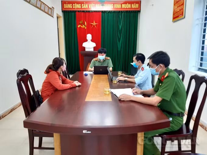 Lực lượng chức năng làm việc với trường hợp N.T.TH