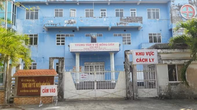 Khu vực cách ly tại huyện Hồng Dân.