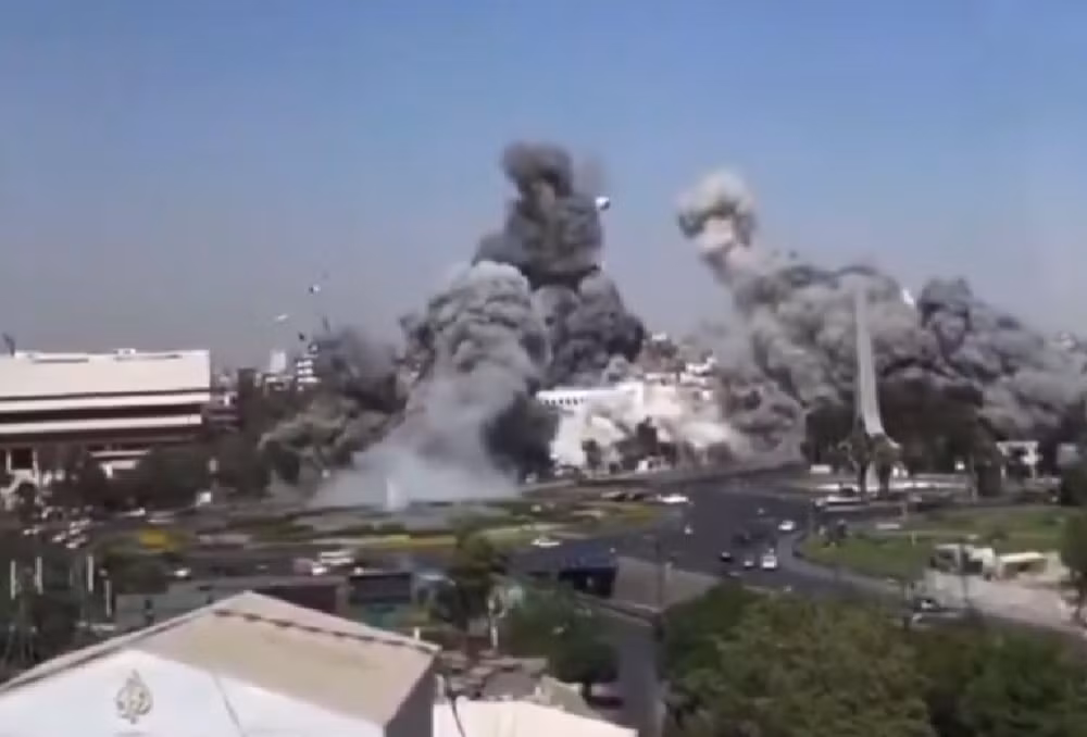 Israel không kích thủ đô Damascus của Syria vào ngày 16/7. 