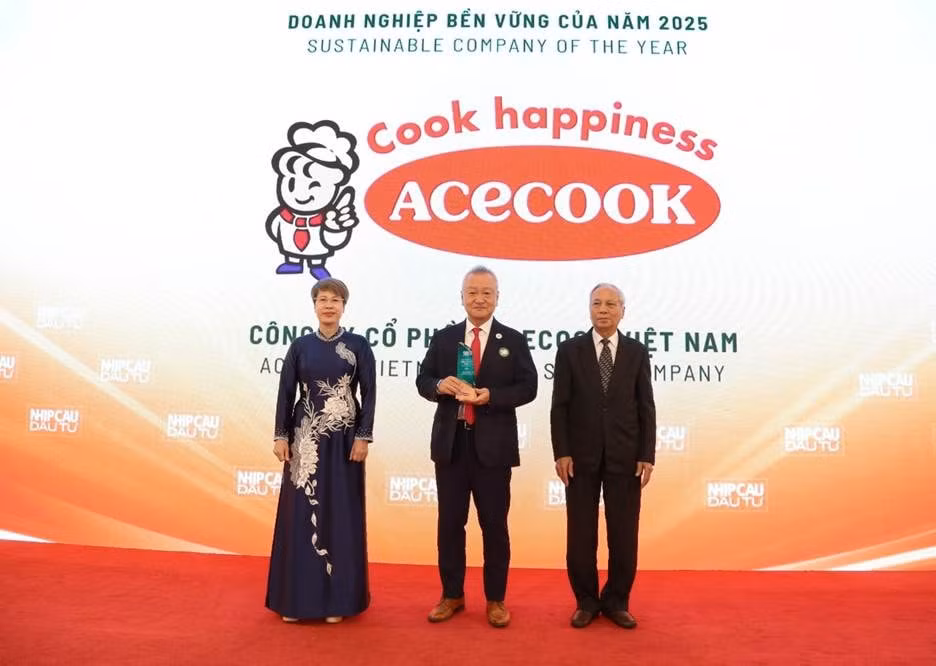 Acecook Việt Nam được vinh danh “Doanh nghiệp bền vững của năm 2025”