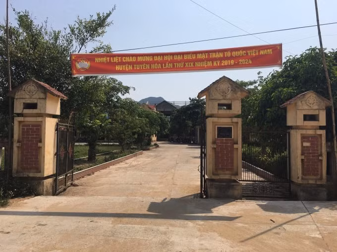 UBND xã Phong Hóa nơi phát đi thư ngỏ.