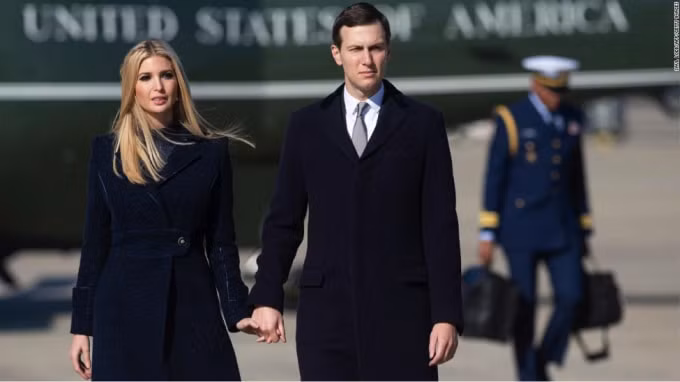 Con gái cựu Tổng thống Mỹ Donald Trump - Ivanka Trump và chồng Jared Kushner. Ảnh: Getty