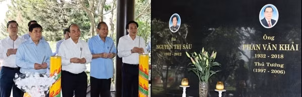 Thủ tướng Nguyễn Xuân Phúc dâng hương tưởng nhớ Thủ tướng Phan Văn Khải
