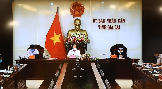 Đại diện tỉnh Gia Lai tại cuộc họp.