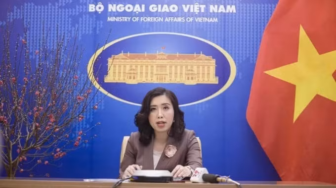 Người Phát ngôn Bộ Ngoại giao Lê Thị Thu Hằng.