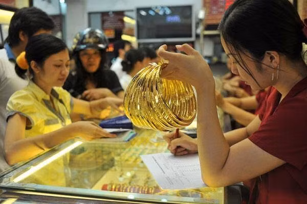 Một số thương hiệu lớn trong nước vẫn ghi nhận sự tăng giá của vàng. Ảnh minh họa