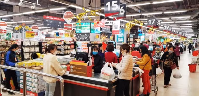 Cận tết nên nhu cầu mua sắm cũng tăng cao, Vinmart mang đến sự thoải mái cho khách hàng khi mua sắm.