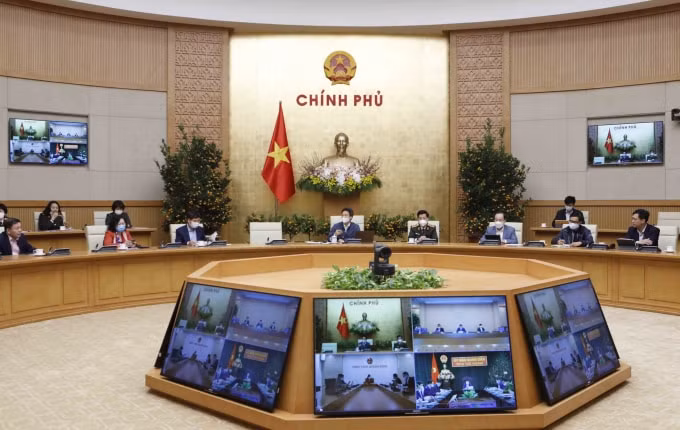 Quang cảnh cuộc họp Ban Chỉ đạo do Phó Thủ tướng Vũ Đức Đam chủ trì.