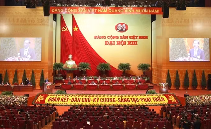 Quang cảnh Đại hội XIII của Đảng.