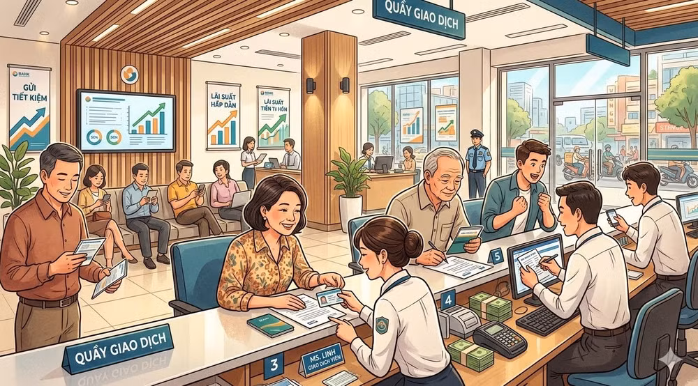 Cập nhật lãi suất của các ngân hàng sáng ngày 6-3-2026 - Ảnh minh họa