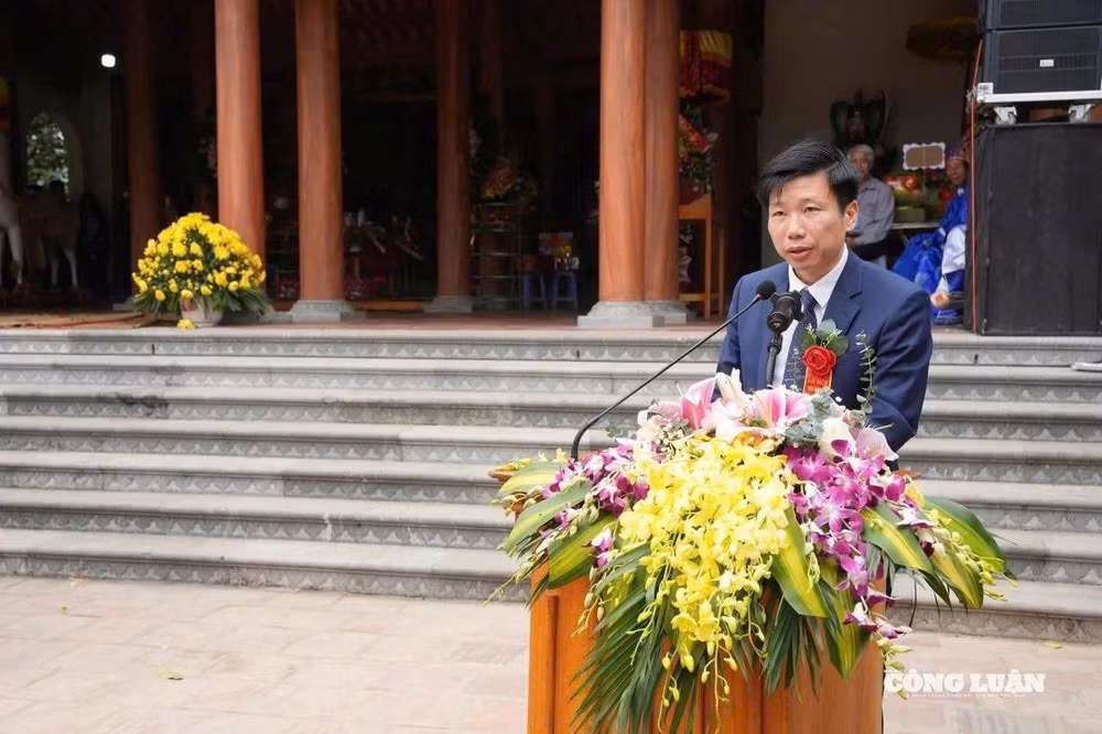 Phó Chủ tịch UBND phường Sơn Tây Hà Ngọc Quân, Trưởng ban Tổ chức lễ hội.
