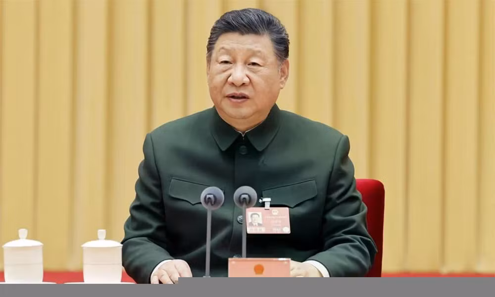 Chủ tịch Trung Quốc Tập Cận Bình trong phiên họp ngày 7/3. Ảnh: Xinhua