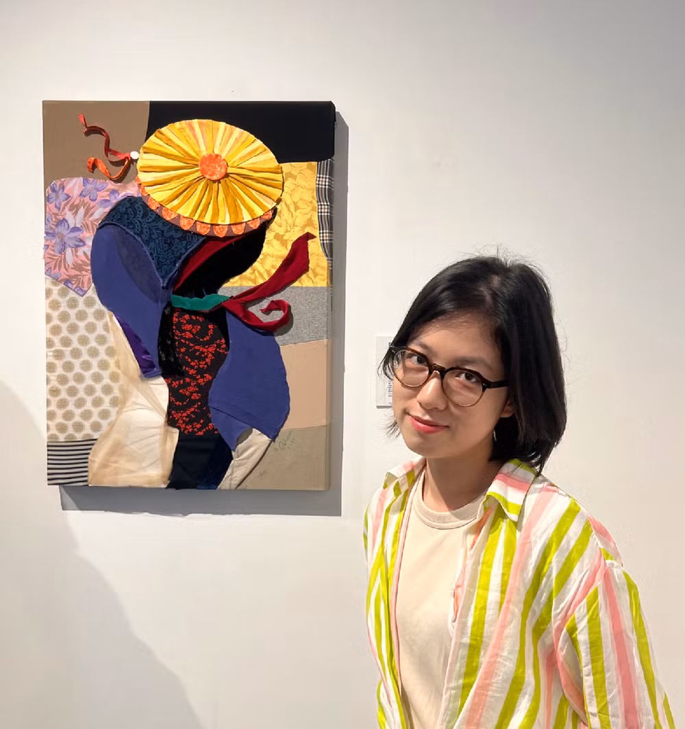 Họa sĩ khiếm thính Dương Linh Đan. Ảnh: thethaovanhoa 