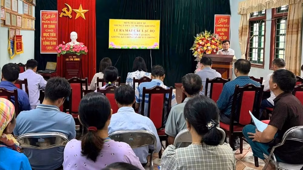 Xã Mường Khương ra mắt câu lạc bộ 