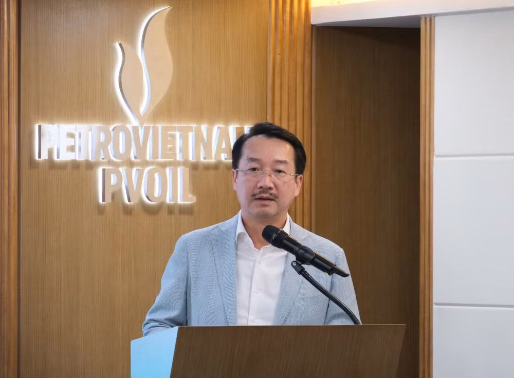 Ông Nguyễn Thiện Bảo – Tổng Giám đốc PVEP phát biểu tại Lễ ký kết