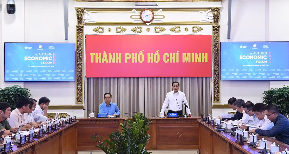 Rà soát công tác chuẩn bị tổ chức Diễn đàn Kinh tế mùa Thu 2025- Ảnh 1.