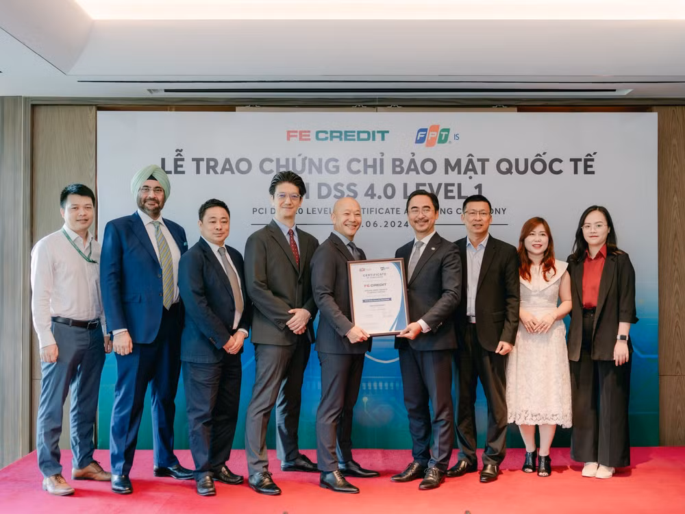 fe credit nhan chung chi bao mat quoc te pci dss 40 level 1 tu fpt is hinh 1