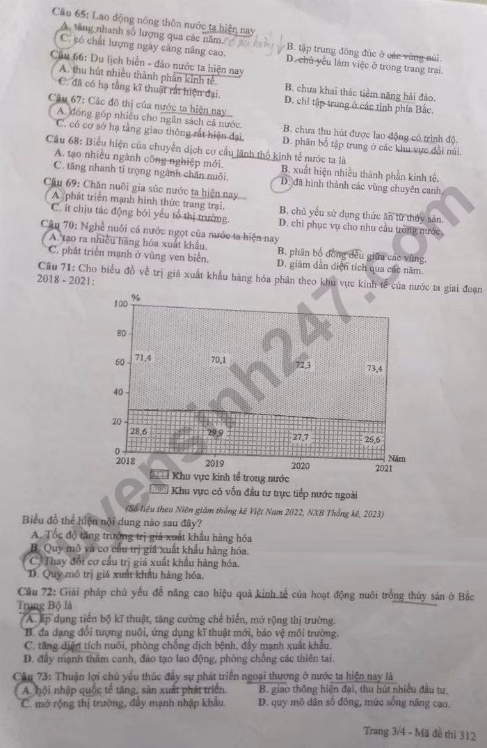 de thi tot nghiep thpt 2024 mon dia ly ma de 312 hinh 3