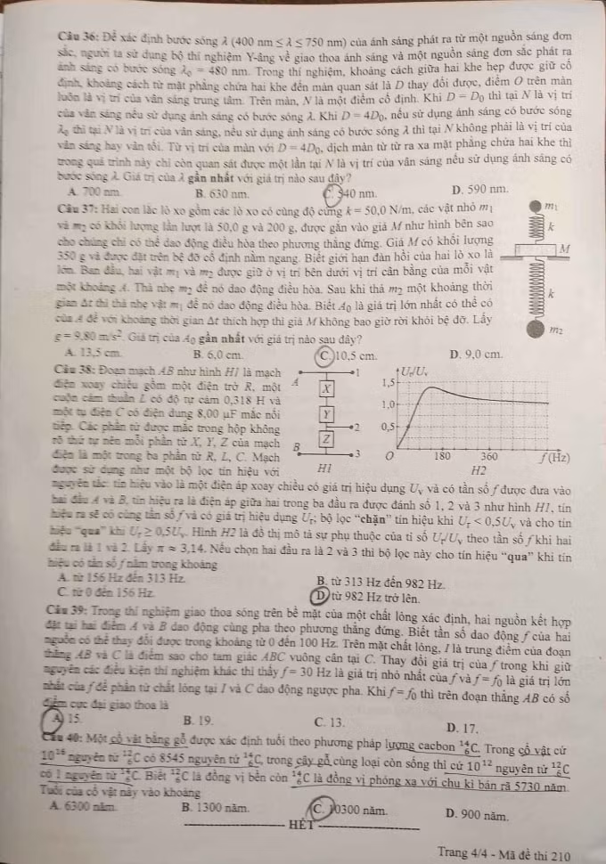 de thi tot nghiep thpt 2024 mon vat ly ma de 210 hinh 4