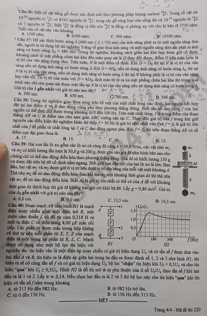 de thi tot nghiep thpt 2024 mon vat li ma de 220 hinh 4