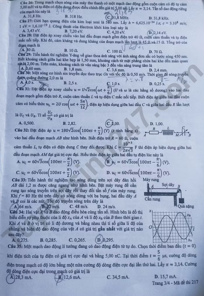 de thi tot nghiep thpt 2024 mon vat li ma de 217 hinh 3
