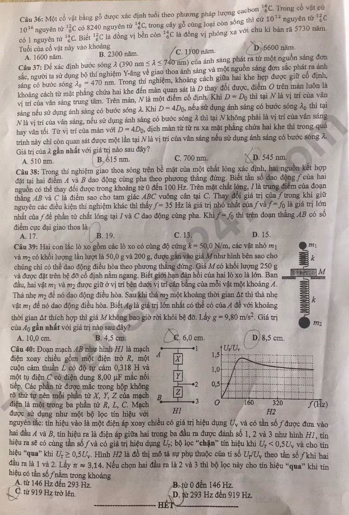 de thi tot nghiep thpt 2024 mon vat li ma de 213 hinh 4