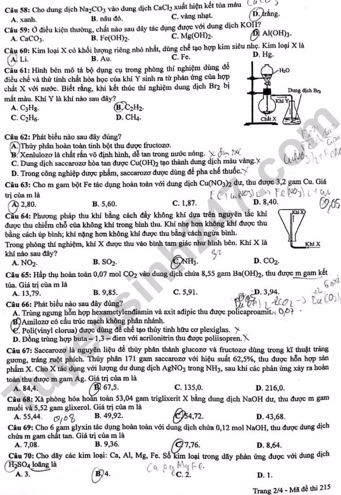 de thi tot nghiep thpt 2024 mon hoa hoc ma de 215 hinh 2