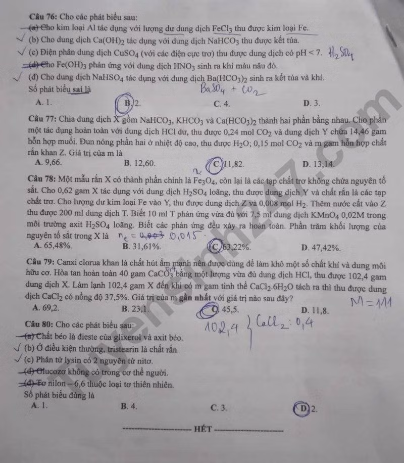 de thi tot nghiep thpt 2024 mon hoa hoc ma de 204 hinh 4
