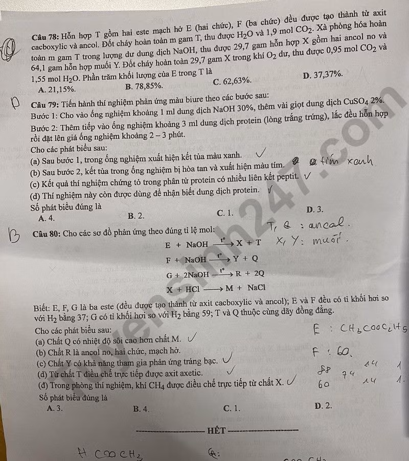 de thi tot nghiep thpt 2024 mon hoa hoc ma de 224 hinh 4