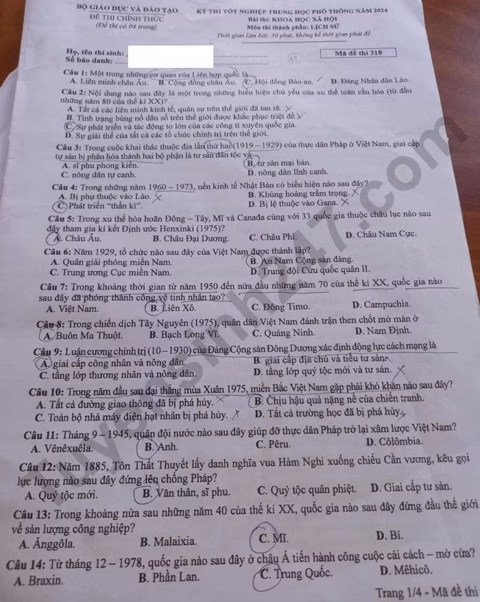 de thi tot nghiep thpt 2024 mon lich su ma de 318 hinh 1