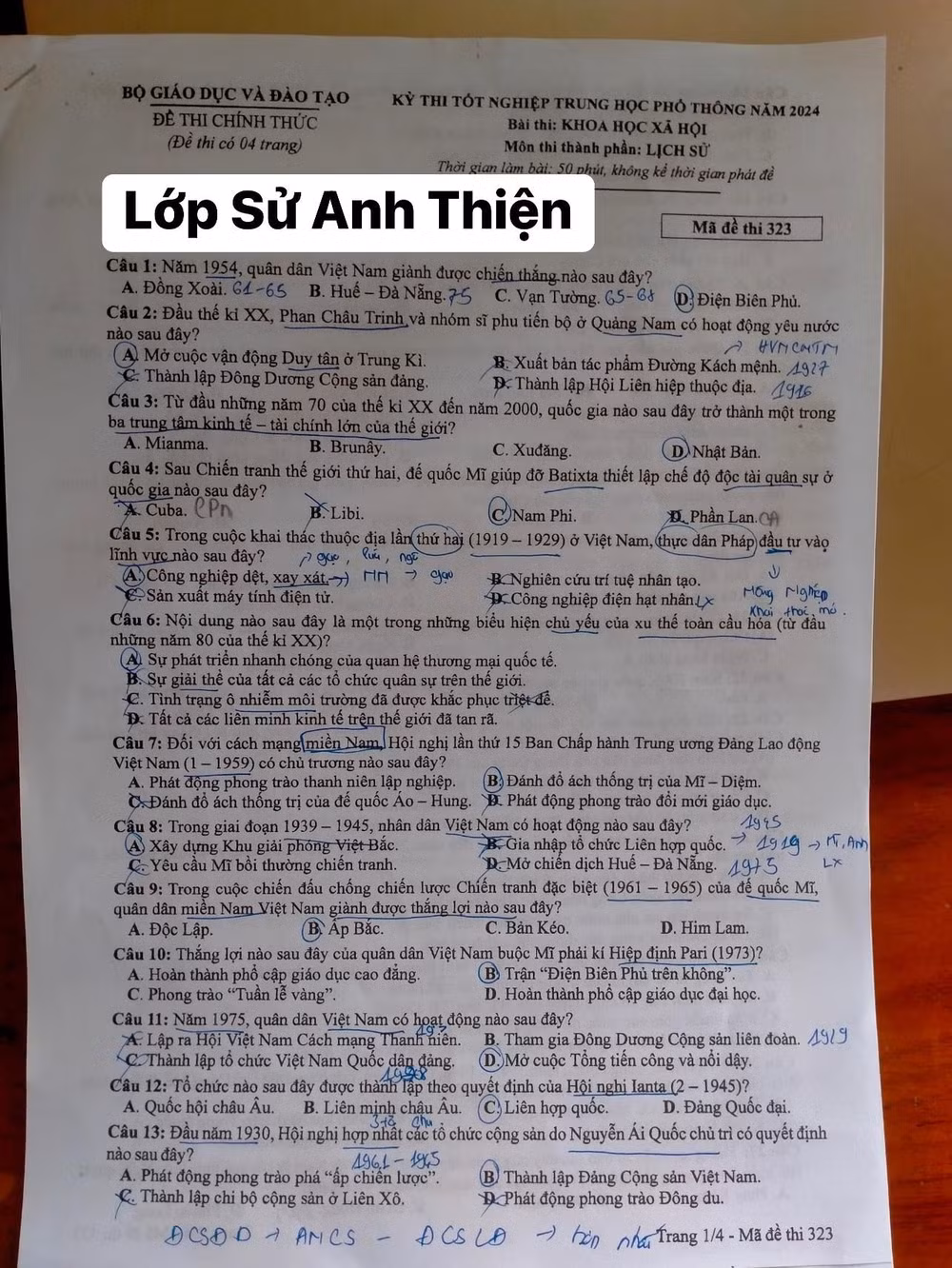 de thi tot nghiep thpt 2024 mon lich su ma de 323 hinh 1