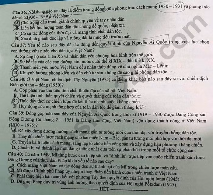 de thi tot nghiep thpt 2024 mon lich su ma de 308 hinh 4