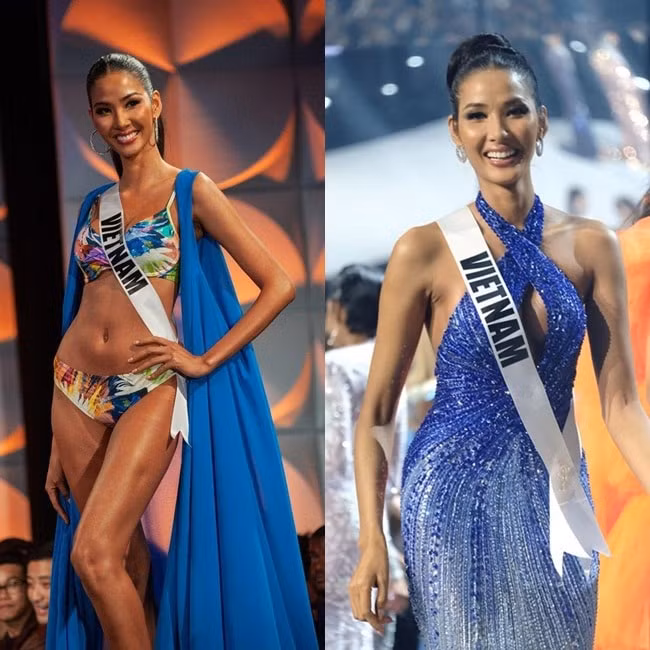 Hoàng Thùy đại diện Việt Nam dự thi&nbsp;Hoa hậu Hoàn vũ&nbsp;tại Mỹ và lọt top 20.
