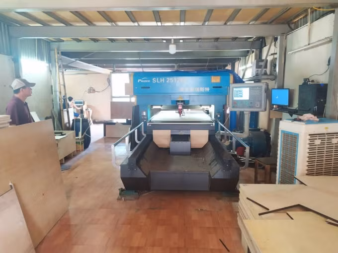 Hệ thống sản xuất được trang bị hiện đại.