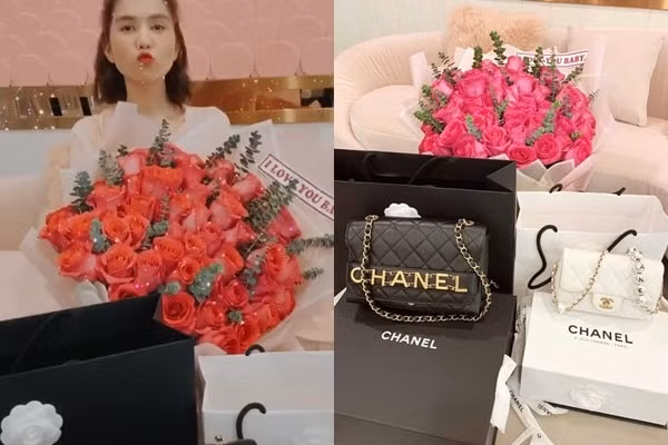 Ngọc Trinh thỉnh thoảng lại khoe quà bạn trai hiện tại mua tặng.