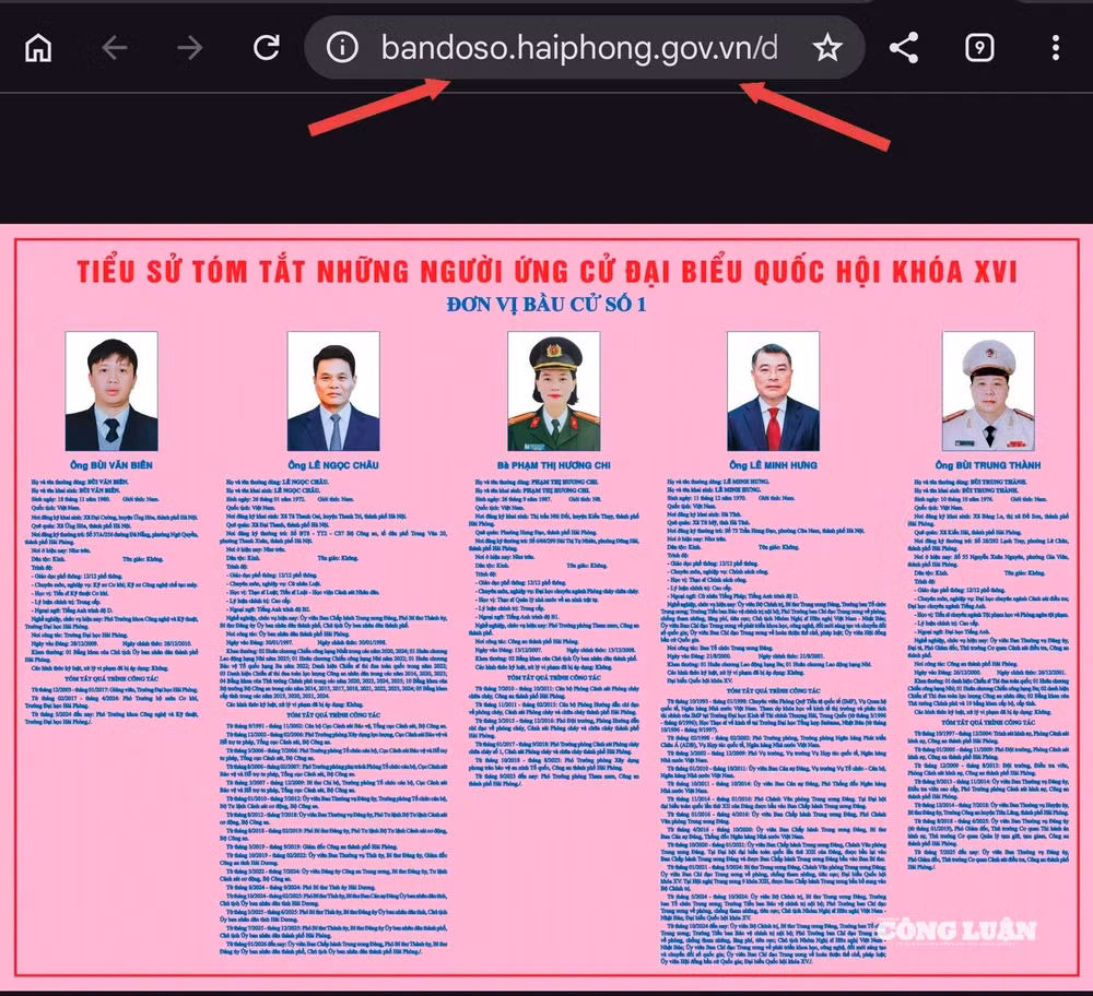 Thông tin về tiểu sử tóm tắt, chương trình hành động của các ứng cử viên không chỉ được niêm yết công khai tại các khu vực bỏ phiếu mà còn được số hóa, đăng tải đầy đủ trên Cổng thông tin điện tử của thành phố và trang thông tin điện tử của Sở Nội vụ.