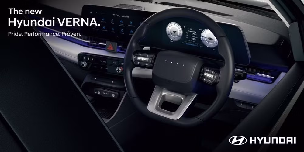Vô-lăng thiết kế mới - Ảnh: Hyundai