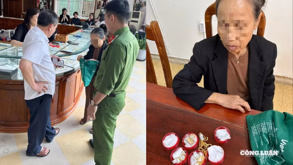 Công an xã kịp thời ngăn chặn tại tiệm vàng