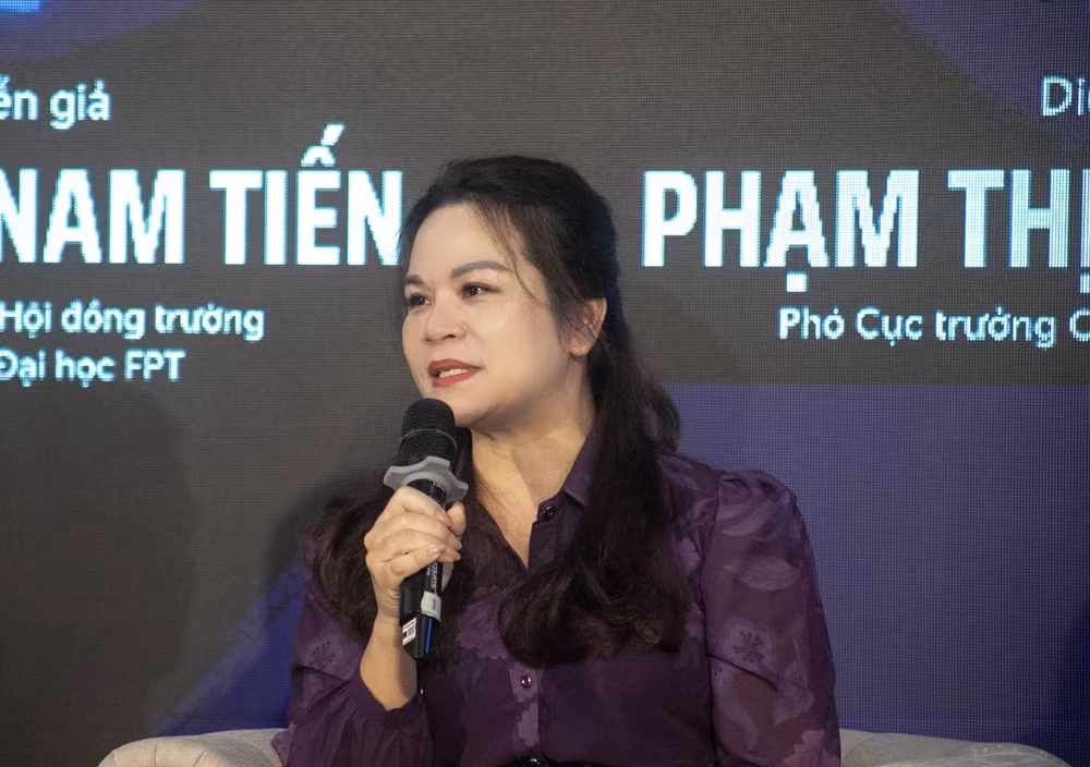 Bà Phạm Thị Kim Oanh, Phó Cục trưởng Cục Bản quyền tác giả (Bộ Văn hóa, Thể thao và Du lịch). Ảnh: Zing.