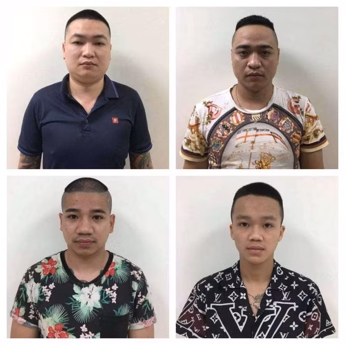 Hình ảnh 4 thanh niên cho vay lãi với giá cắt cổ tại quận Hà Đông. Ảnh: baogiaothong.vn