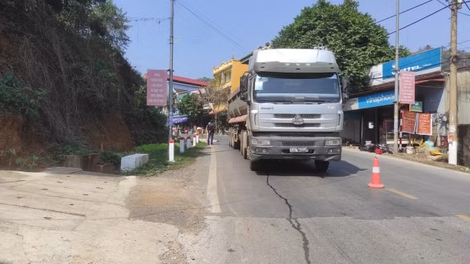 Hiện trường vụ tai nạn.