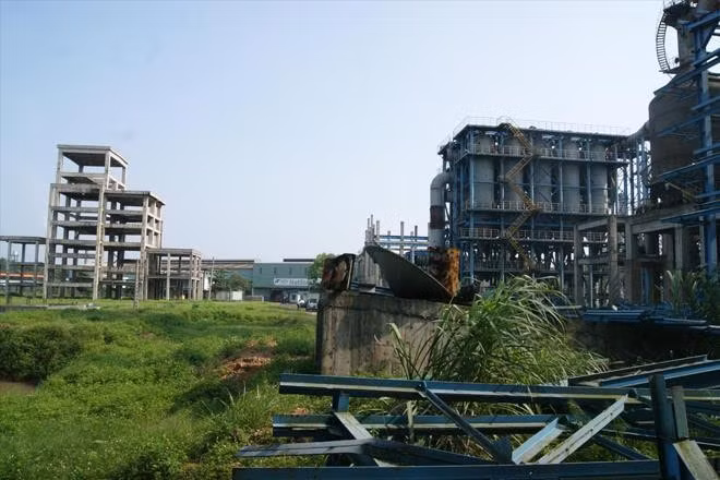 Nhà máy Gang thép Thái Nguyên, giai đoạn 2 vẫn đang trong tình trạng xuống cấp nghiêm trọng.