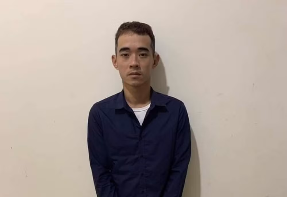 Đối tượng Nguyễn Thế Tài bị bắt giữ. Ảnh: vov.vn