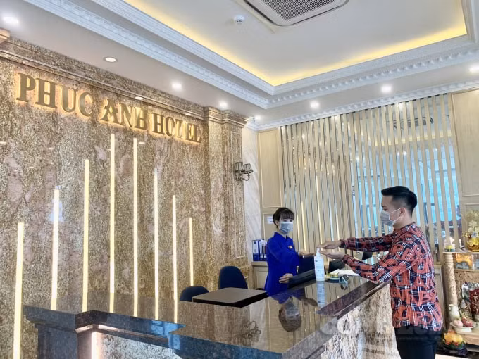 Các cơ sở lưu trú tại TP. Sầm Sơn thực hiện đầy đủ các biện pháp phòng, chống Covid-19.