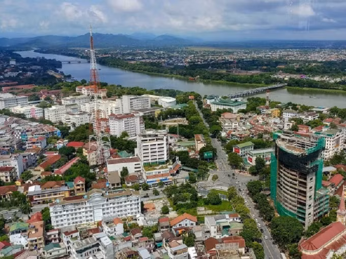 Trung tâm thành phố Huế hiện tại.