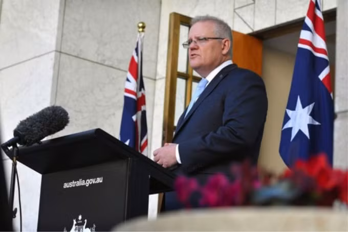 Vào năm ngoái, Thủ tướng Australia Scott Morrison đề xuất một dự luật để đảm bảo mọi cấp chính quyền tại Australia sẽ hành động một cách nhất quán để bảo vệ lợi ích quốc gia. Ảnh: SCMP