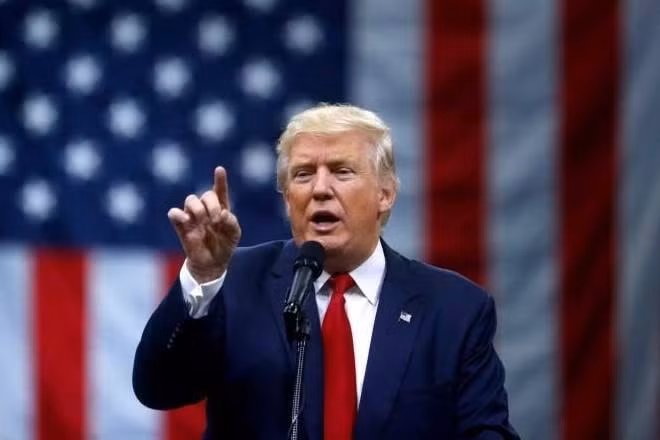 Ông Trump tuyên bố ý định nghiêm túc tái tranh cử Tổng thống Mỹ. Ảnh: TL